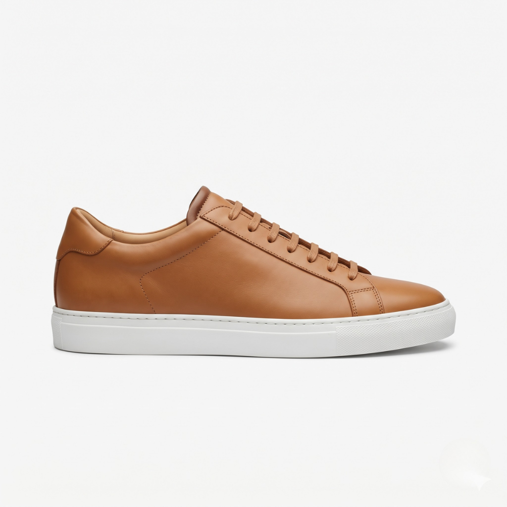 The Kensington Calfskin Leather Trainer